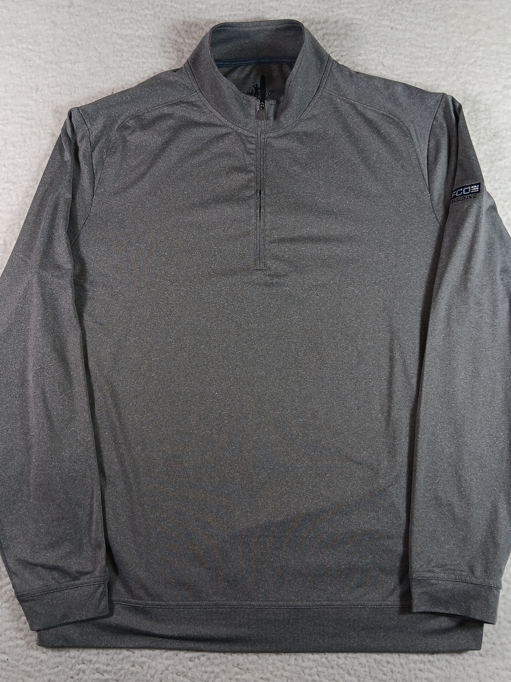 Johnnie-O Pullover Mens Large Gray Flex 1/4 Zip Performance Stretch Golf